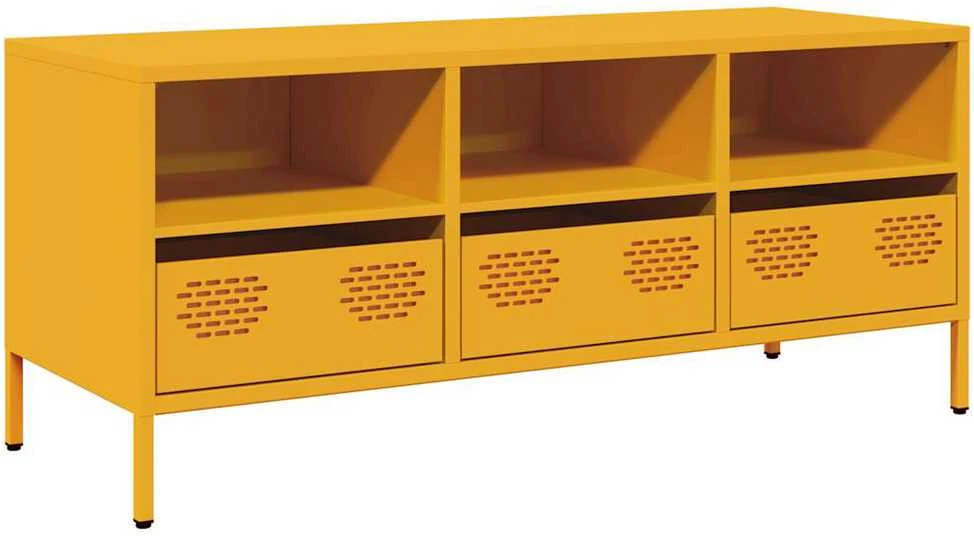 TV staliukas Televizoriaus spintelė, garstyčių, 101,5x39x43,5cm, plienas