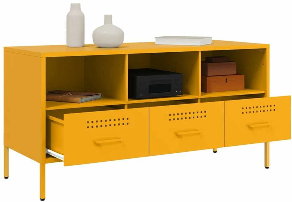 TV staliukas Televizoriaus spintelė, garstyčių, 100,5x39x50,5cm, plienas