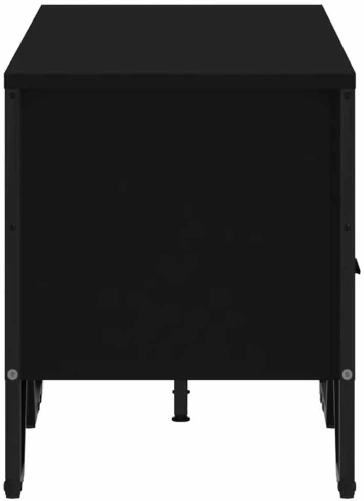 TV staliukas Televizoriaus spintelė, juoda, 122x34x41cm, apdirbta mediena