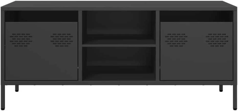 TV staliukas Televizoriaus spintelė, juoda, 101,5x39x43,5cm, plienas