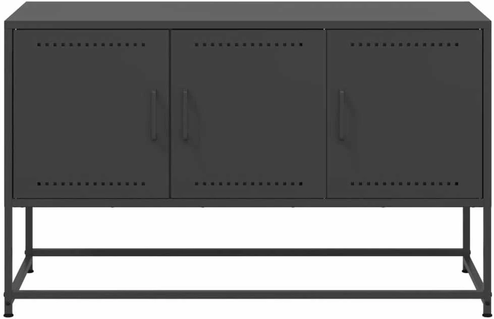 TV staliukas Televizoriaus spintelė, juoda, 100,5x39x60,5cm, plienas