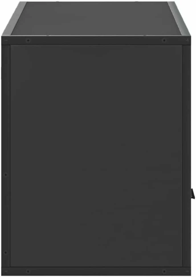 TV staliukas Televizoriaus spintelė, juoda, 100x31x39,5cm, mediena/metalas