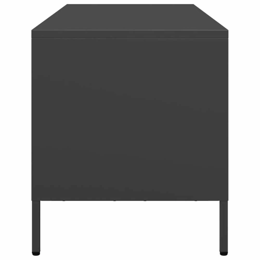 TV staliukas Televizoriaus spintelė, juoda, 101,5x39x43,5cm, plienas