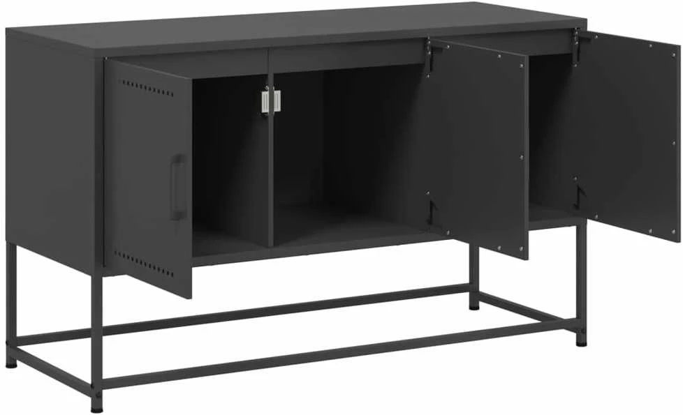 TV staliukas Televizoriaus spintelė, juoda, 100,5x39x60,5cm, plienas