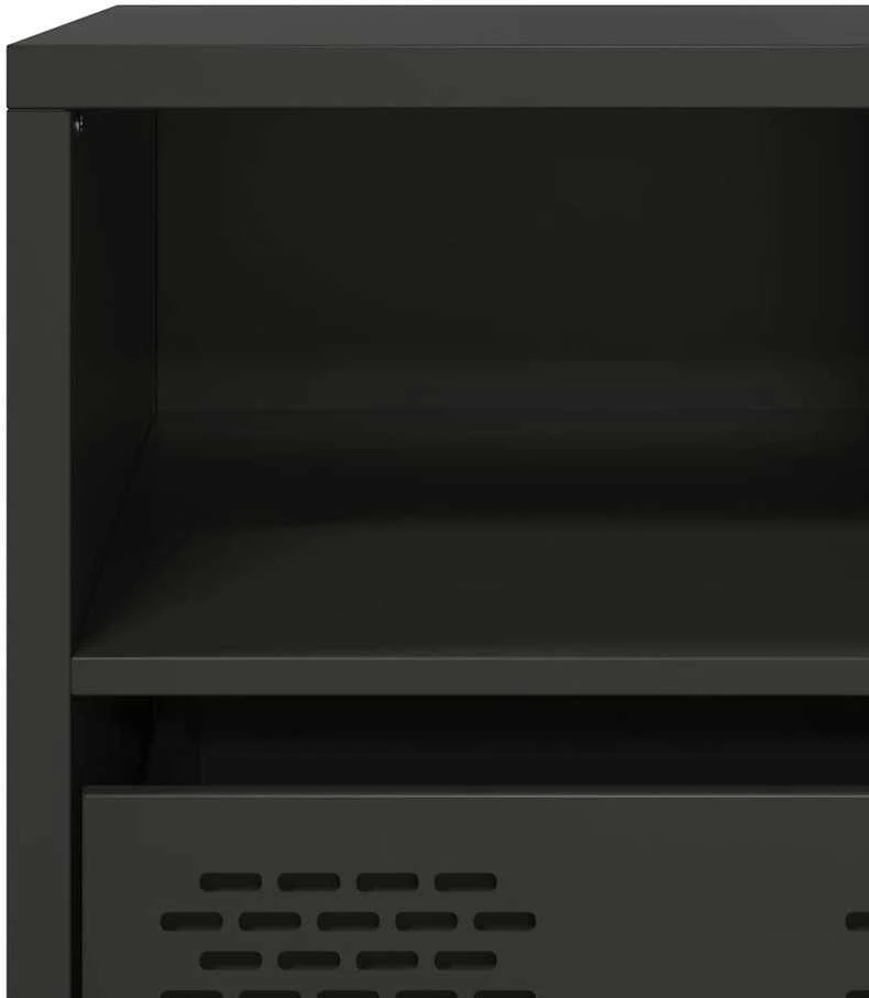 TV staliukas Televizoriaus spintelė, juoda, 101,5x39x43,5cm, plienas