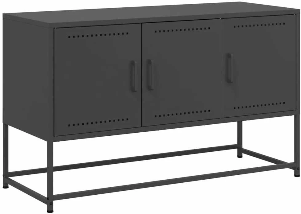 TV staliukas Televizoriaus spintelė, juoda, 100,5x39x60,5cm, plienas