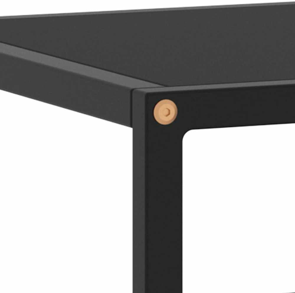 TV staliukas Televizoriaus spintelė, juoda, 100x40x40cm, su juodu stiklu
