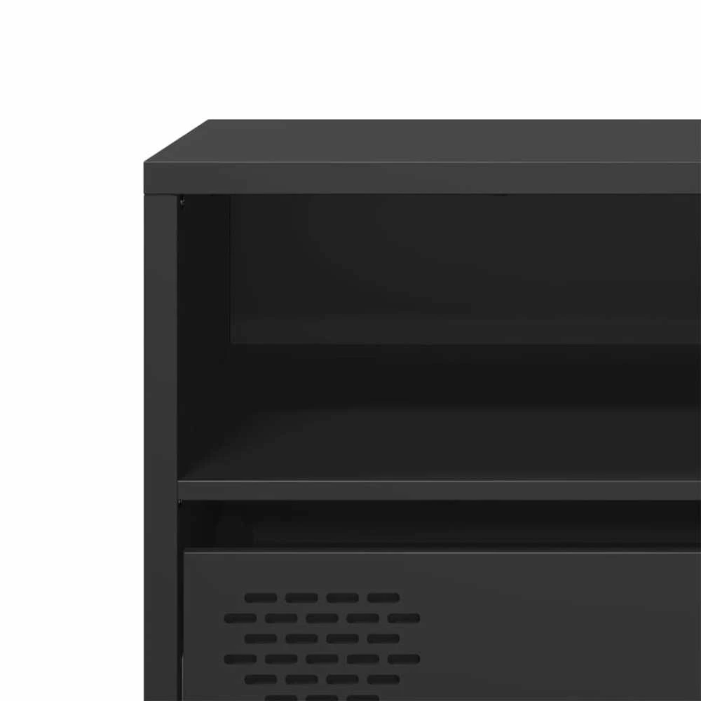 TV staliukas Televizoriaus spintelė, juoda, 135x39x43,5cm, plienas