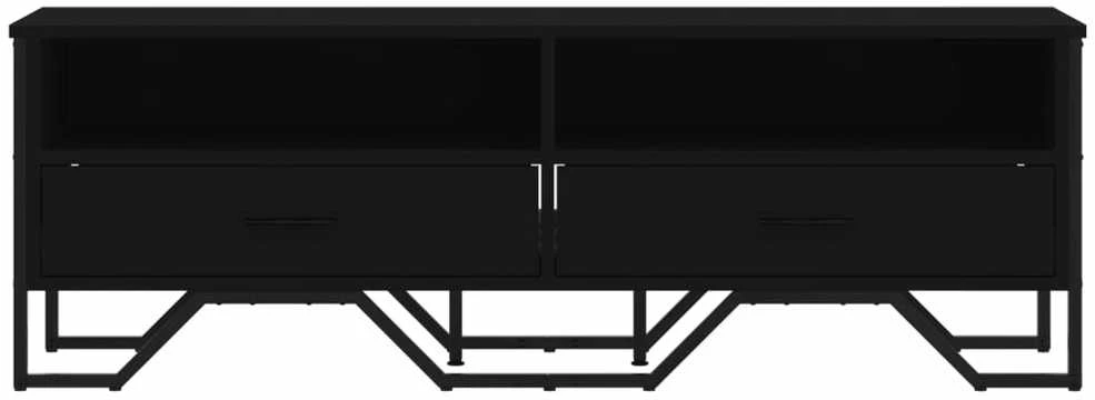 TV staliukas Televizoriaus spintelė, juoda, 122x34x41cm, apdirbta mediena