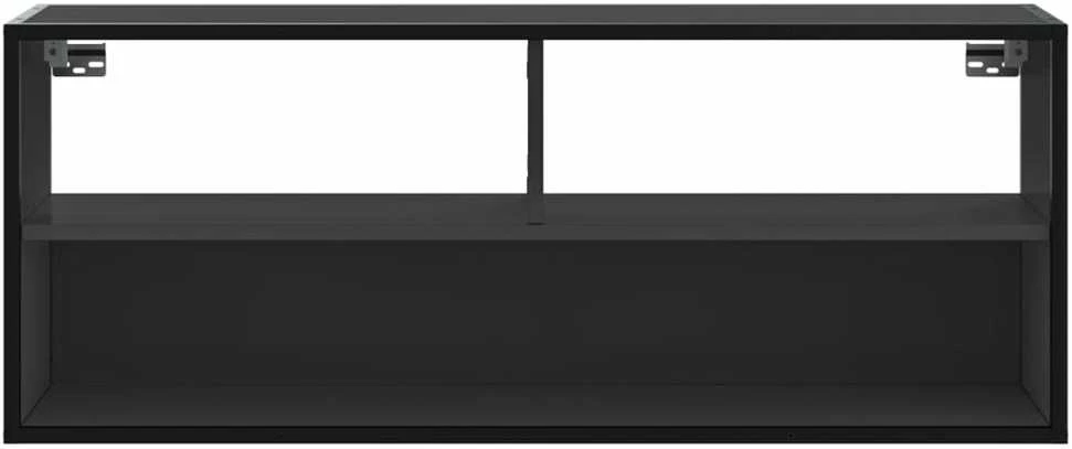 TV staliukas Televizoriaus spintelė, juoda, 100x31x39,5cm, mediena/metalas