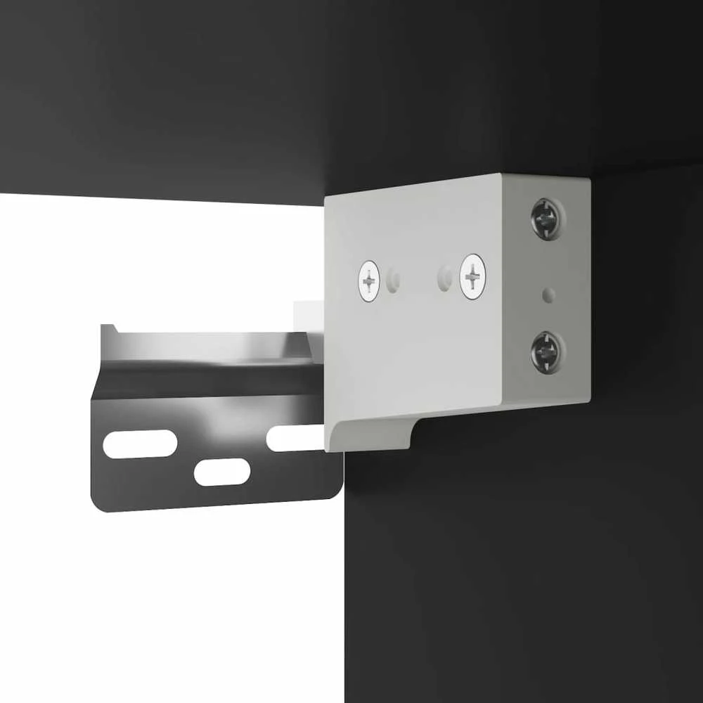 TV staliukas Televizoriaus spintelė, juoda, 100x31x39,5cm, mediena/metalas