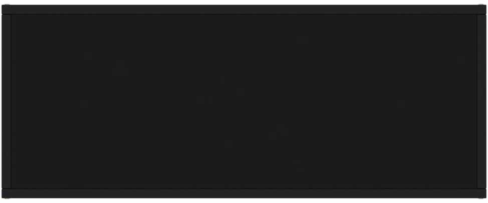 TV staliukas Televizoriaus spintelė, juoda, 100x40x40cm, su juodu stiklu