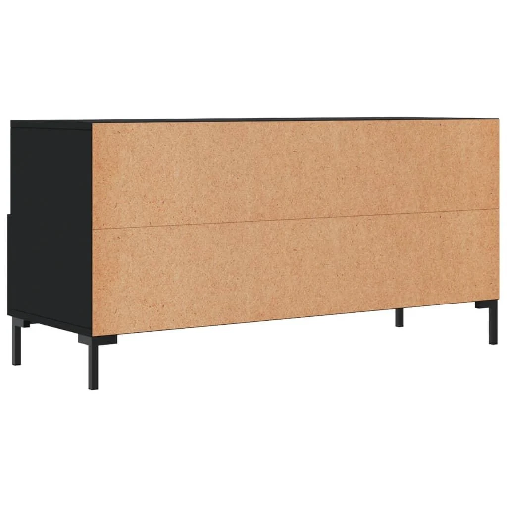 TV staliukas Televizoriaus spintelė, juoda, 102x36x50cm, apdirbta mediena
