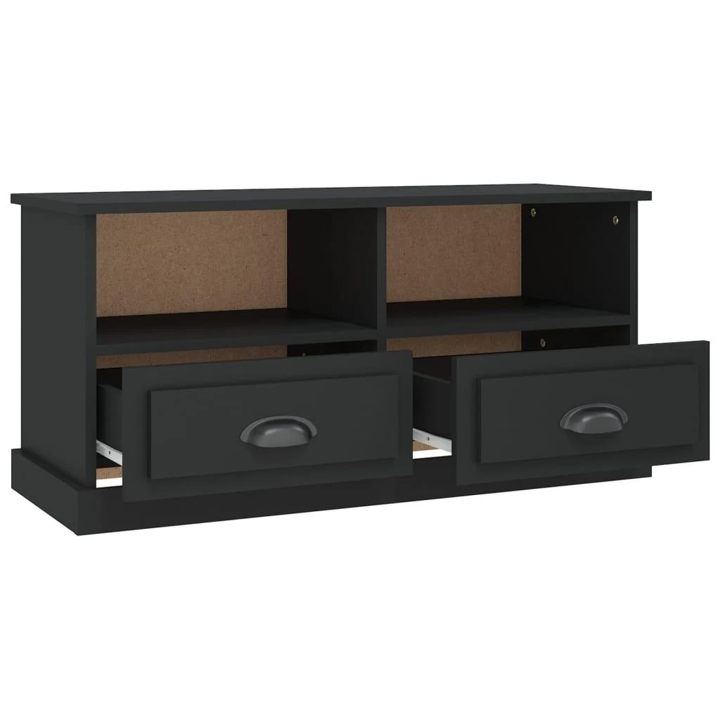 TV staliukas Televizoriaus spintelė, juoda, 93x35,5x45cm, apdirbta mediena