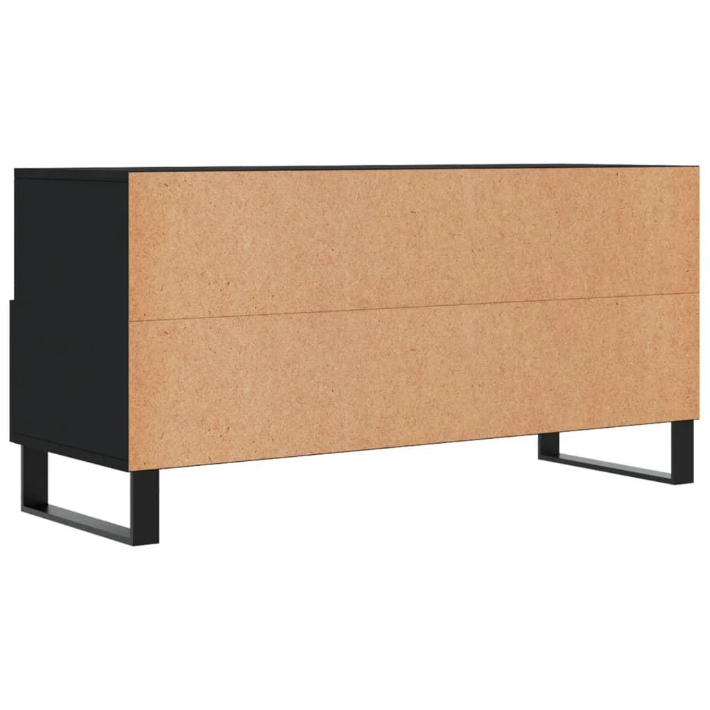 TV staliukas Televizoriaus spintelė, juoda, 102x36x50cm, apdirbta mediena