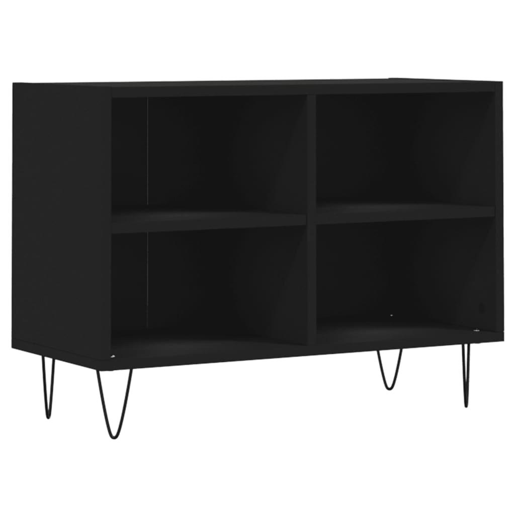 TV staliukas Televizoriaus spintelė, juoda, 69,5x30x50cm, apdirbta mediena
