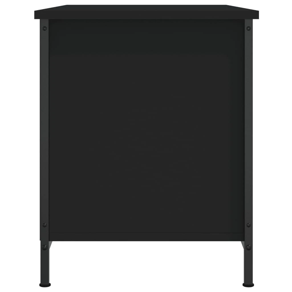 TV staliukas Televizoriaus spintelė, juoda, 80x40x50cm, apdirbta mediena