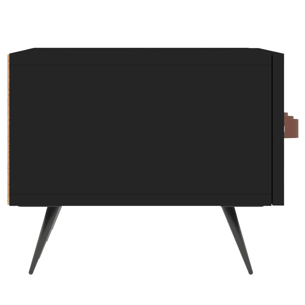 TV staliukas Televizoriaus spintelė, juoda, 150x36x30cm, apdirbta mediena