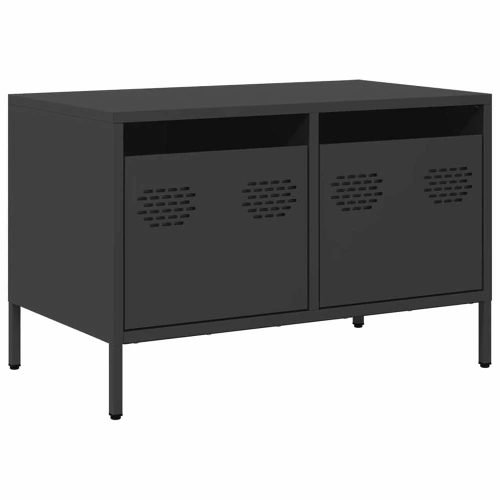 TV staliukas Televizoriaus spintelė, juodos, 68x39x43,5cm, plienas
