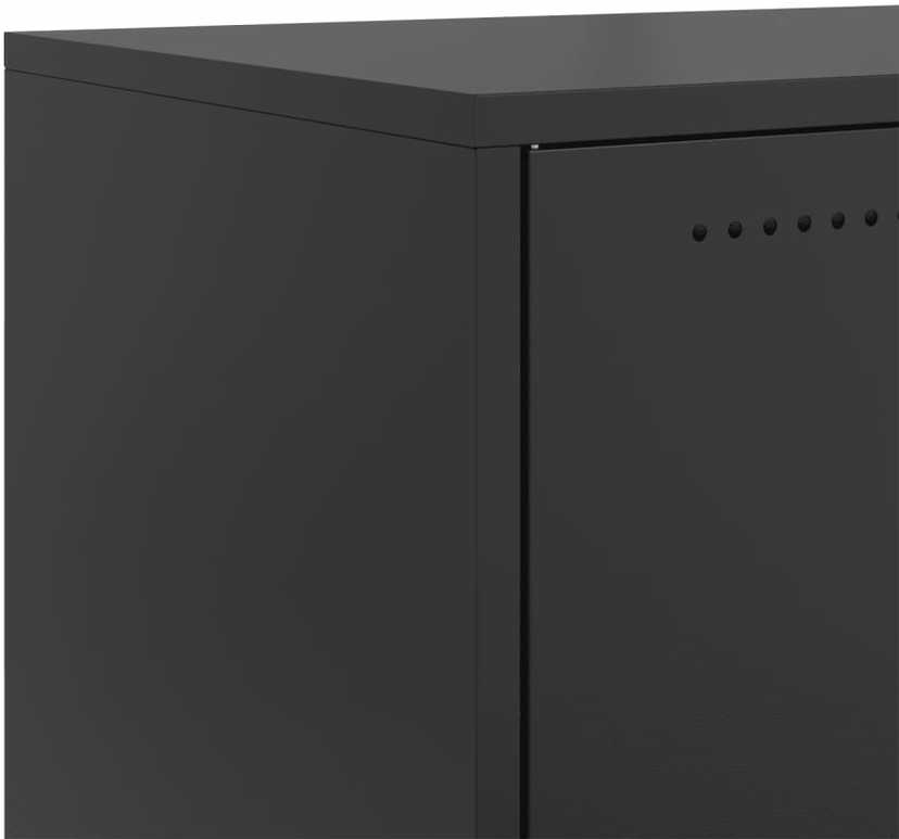 TV staliukas Televizoriaus spintelė, juodos spalvos, 68x39x43,5cm, plienas