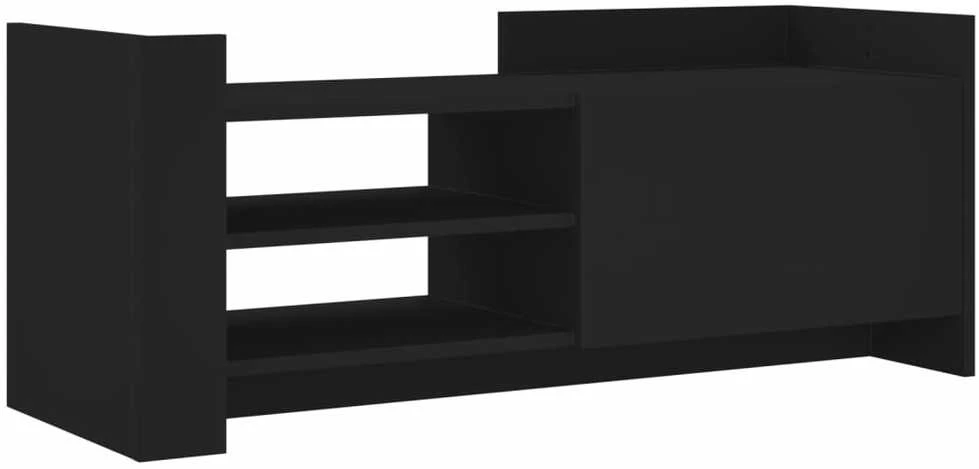 TV staliukas Televizoriaus spintelė, juodos spalvos, 100x35x40cm, mediena