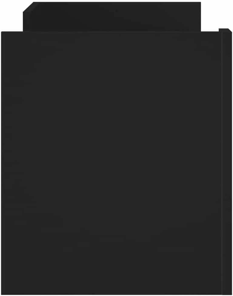 TV staliukas Televizoriaus spintelė, juodos spalvos, 100x35x40cm, mediena