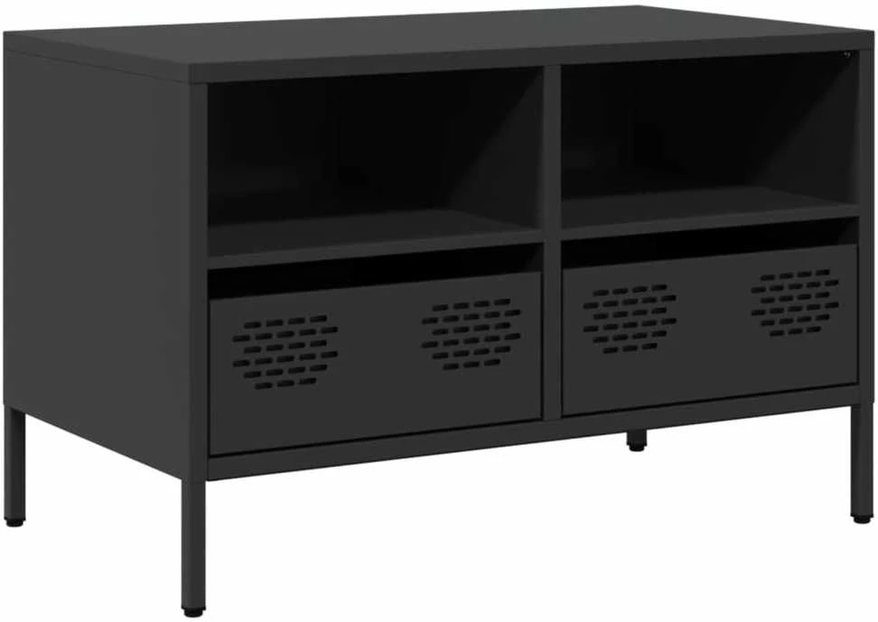 TV staliukas Televizoriaus spintelė, juodos, 68x39x43,5cm, plienas