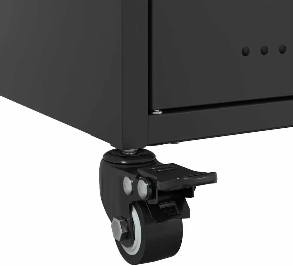 TV staliukas Televizoriaus spintelė, juoda, 100,5x39x43,5cm, plienas