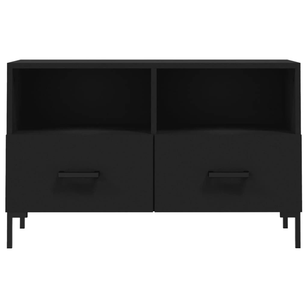 TV staliukas Televizoriaus spintelė, juodos spalvos, 80x36x50cm, mediena