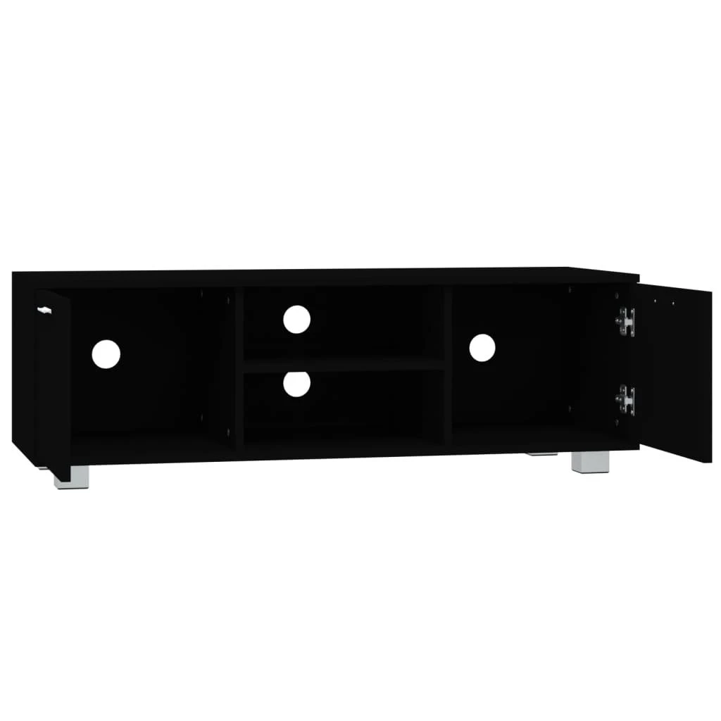 TV staliukas Televizoriaus spintelė, juodos spalvos, 120x40,5x35cm, mediena
