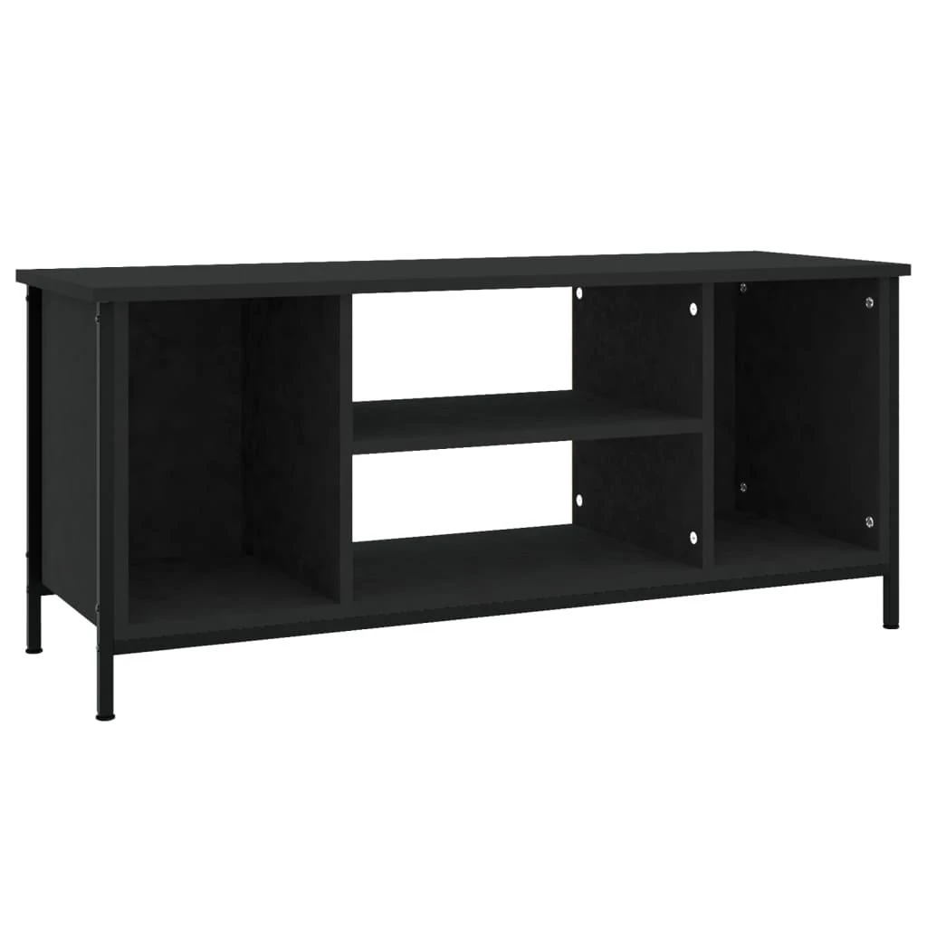 TV staliukas Televizoriaus spintelė, juodos spalvos, 102x35x45cm, mediena