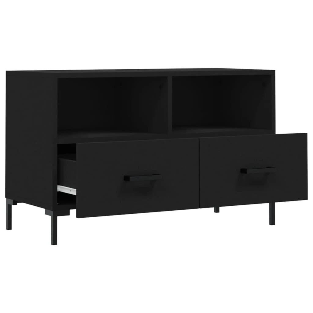 TV staliukas Televizoriaus spintelė, juodos spalvos, 80x36x50cm, mediena