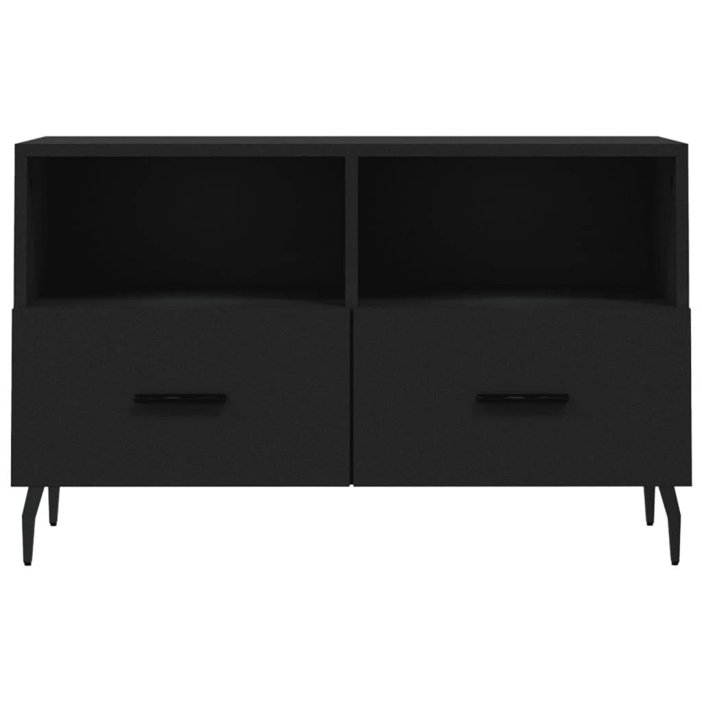 TV staliukas Televizoriaus spintelė, juodos spalvos, 80x36x50cm, mediena