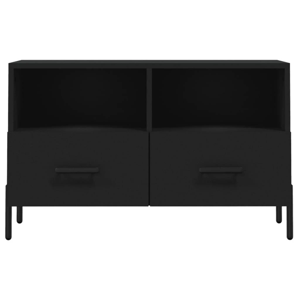TV staliukas Televizoriaus spintelė, juodos spalvos, 80x36x50cm, mediena
