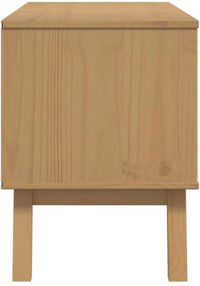 TV staliukas Televizoriaus spintelė OLDEN, ruda, 114x43x57cm, pušies masyvas