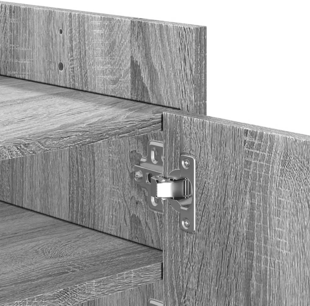 TV staliukas Televizoriaus spintelė, pilka ąžuolo, 100x35x40cm, mediena