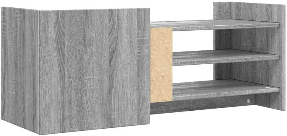 TV staliukas Televizoriaus spintelė, pilka ąžuolo, 100x35x40cm, mediena