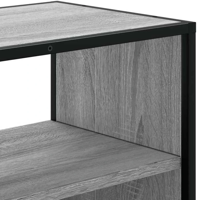 TV staliukas Televizoriaus spintelė, pilka, 100x31x39,5cm, mediena/metalas