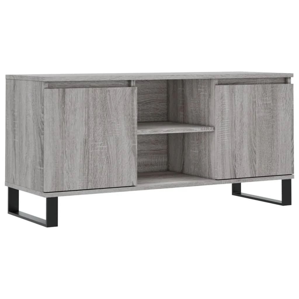TV staliukas Televizoriaus spintelė, pilka ąžuolo, 104x35x50cm, mediena