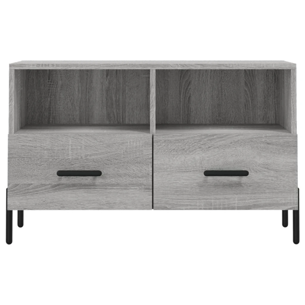 TV staliukas Televizoriaus spintelė, pilka ąžuolo, 80x36x50cm, mediena