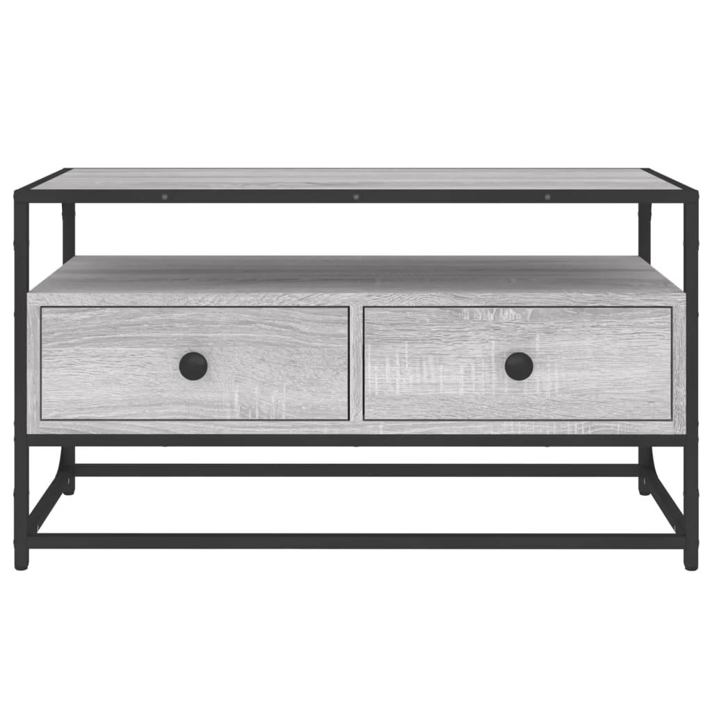 TV staliukas Televizoriaus spintelė, pilka ąžuolo, 80x35x45cm, mediena