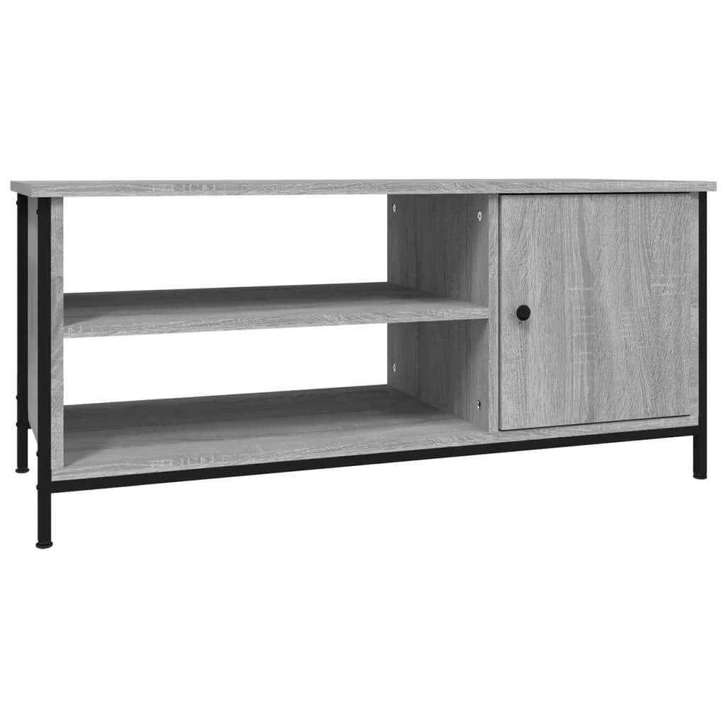 TV staliukas Televizoriaus spintelė, pilka ąžuolo, 100x40x45cm, mediena