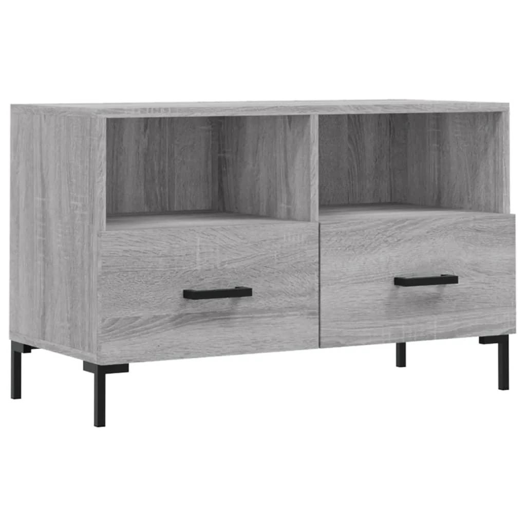 TV staliukas Televizoriaus spintelė, pilka ąžuolo, 80x36x50cm, mediena