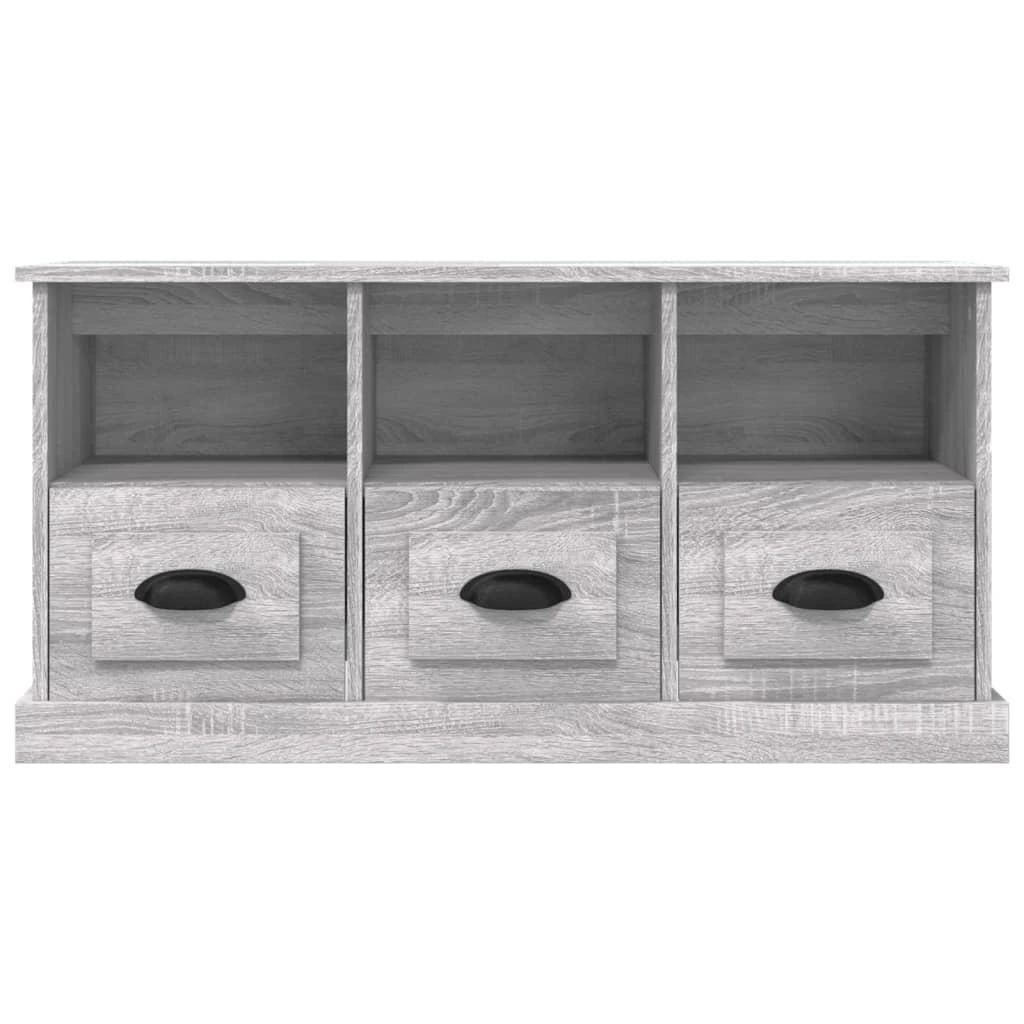 TV staliukas Televizoriaus spintelė, pilka ąžuolo, 100x35x50cm, mediena