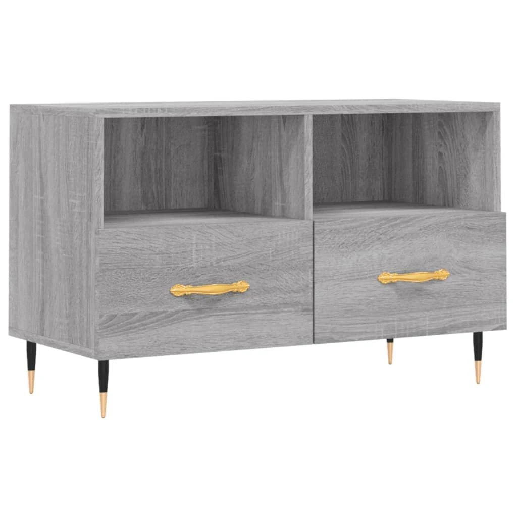 TV staliukas Televizoriaus spintelė, pilka ąžuolo, 80x36x50cm, mediena
