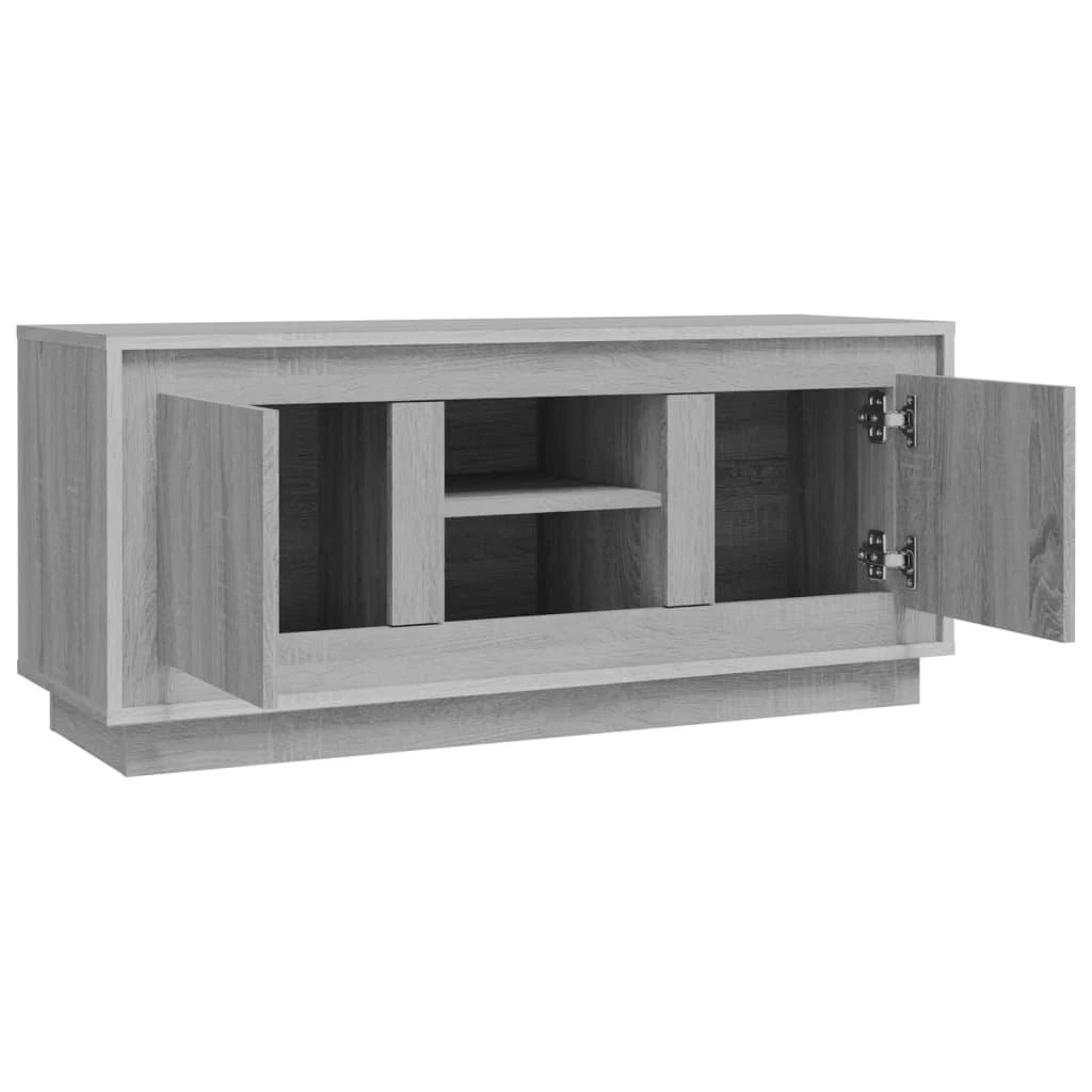 TV staliukas Televizoriaus spintelė, pilka ąžuolo, 102x35x45cm, mediena
