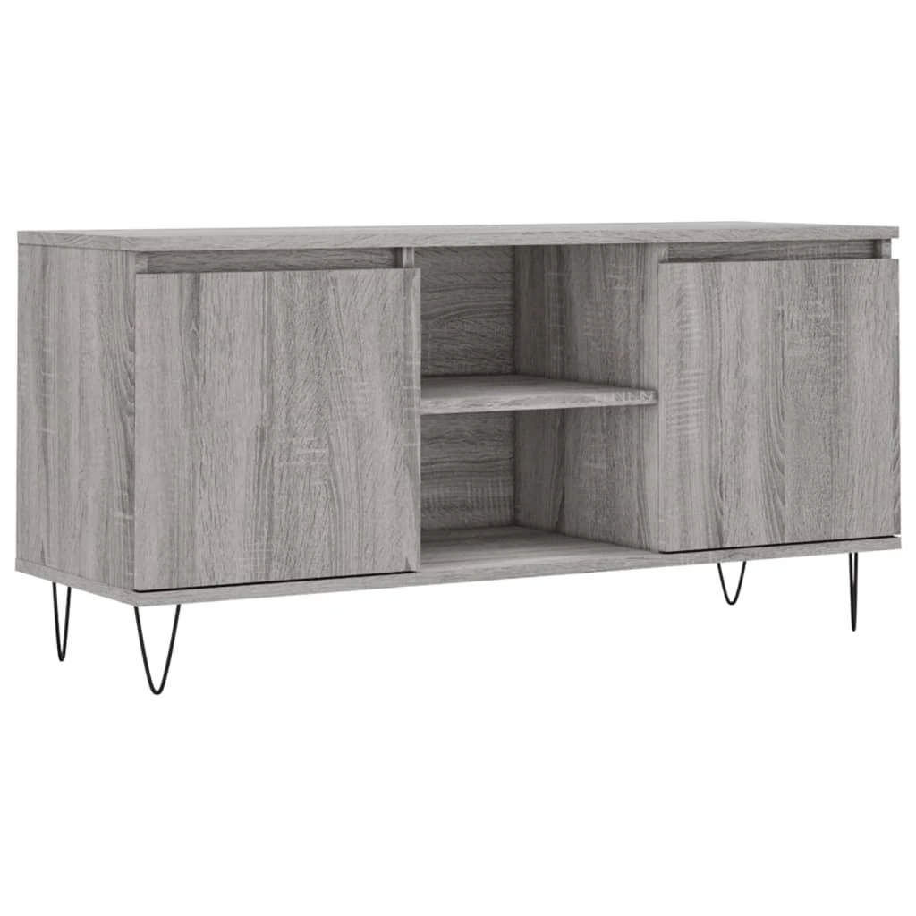 TV staliukas Televizoriaus spintelė, pilka ąžuolo, 104x35x50cm, mediena
