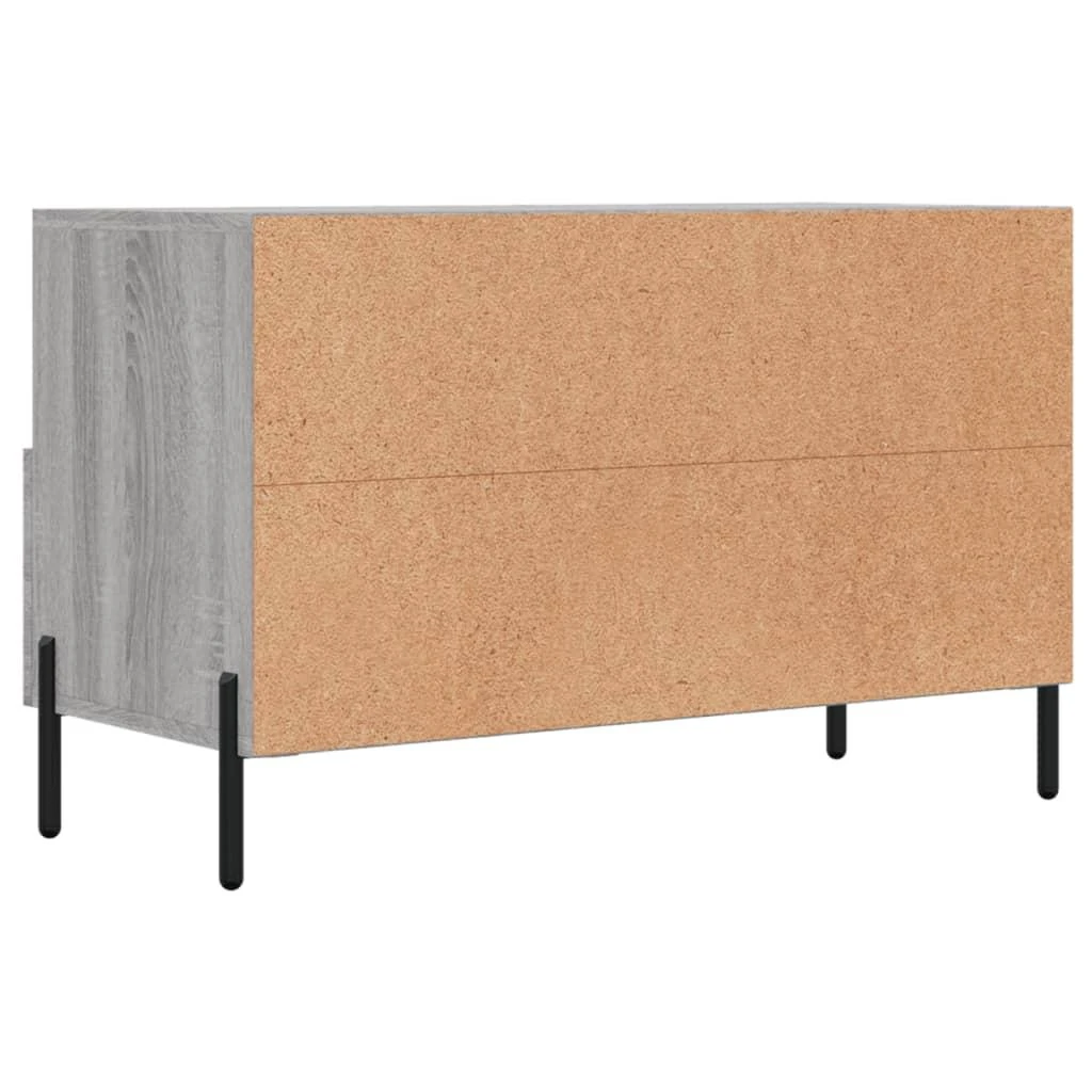 TV staliukas Televizoriaus spintelė, pilka ąžuolo, 80x36x50cm, mediena