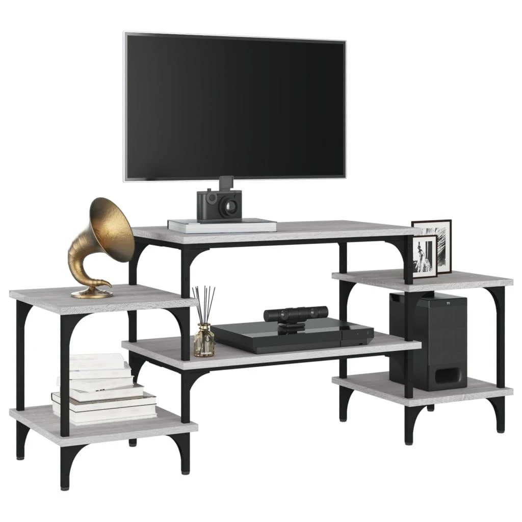 TV staliukas Televizoriaus spintelė, pilka ąžuolo, 117x35x52cm, mediena