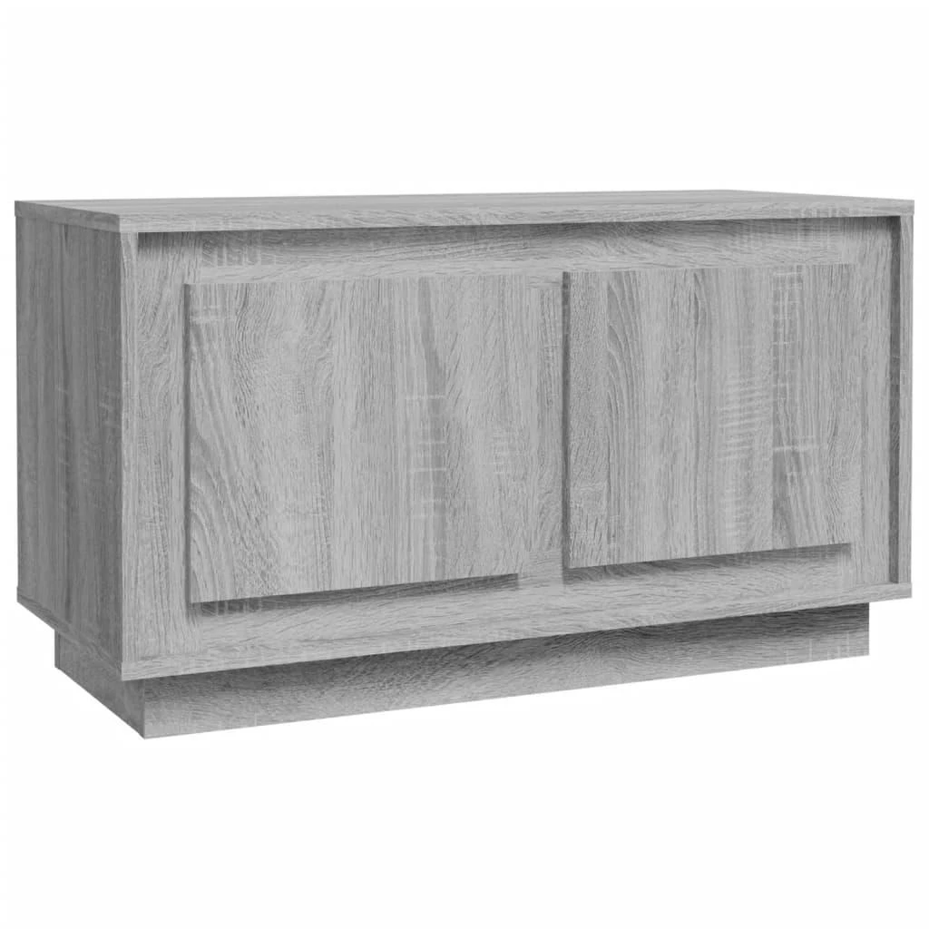 TV staliukas Televizoriaus spintelė, pilka ąžuolo, 80x35x45cm, mediena